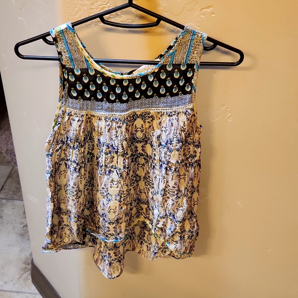 Sheer boho western style top